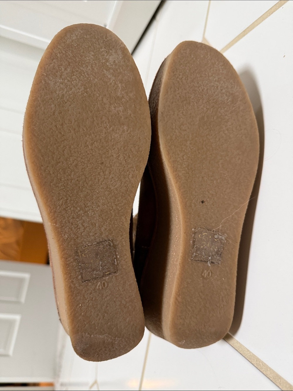 Boden Brown Suede Wedge Ankle Boots - Picture 5 of 6